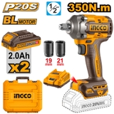 Máy Siết Bulong Dùng Pin 20V-350N.m INGCO CIWLI2035