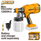 Máy Phun Sơn Dùng Pin 20V INGCO CSGLI20406