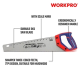 Cưa tay, lưỡi cưa bằng thép SK5, kích thước 450mm (18 inches) Workpro - WP215006
