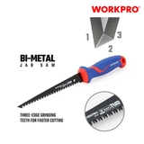 Cưa tay, lưỡi cưa đôi bằng kim loại, có đầu nhọn (dạng kiếm), kích thước 150mm (6 inches) Workpro - WP215017