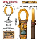 Ampe Kềm Đo AC 1000A-6000 Số Đếm INGCO DCM610001