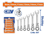 Bộ 6 Cờ Lê Miệng Vòng 2 Chiều Lắc Léo WADFOW WSP7406