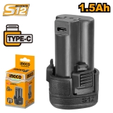 Pin Sạc Lithium-Ion Type C 16V/1.5Ah INGCO FBLI12153