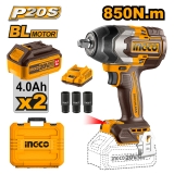 Máy Siết Bu Lông Dùng Pin  20V-850Nm INGCO CIWLI2085