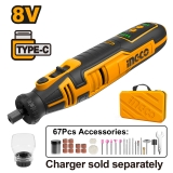 Máy Mài Khuôn Mẫu Dùng Pin 8V (không Kèm Dây Cáp Sạc ) INGCO CMGLI0801