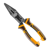 Kìm Mũi Dài Trợ Lực Cao Cấp 8.5 inch/215mm INGCO HCLNP58200