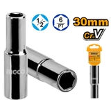Đầu Tuýp Dài 6 Góc 1/2  inch-30mm INGCO HHAST12303L