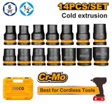 Bộ 14 Đầu Tuýp Đóng 1/2 inch INGCO HKISSD12141