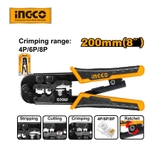 Kìm Bấm Cos Dây Điện Trợ Lực 200mm(8 inch) INGCO HMPCN2468R
