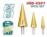 Bộ 3 mũi khoan bậc thang Total TAC80401