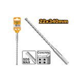 Mũi Khoan Bê Tông Đuôi Gài SDS Max 22 X 340mm INGCO DBH1242202