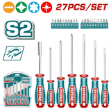 Bộ tua vít 27 chi tiết Total TKSDS2726