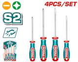 Bộ 4 Tua Vít Bake & Dẹp Total TKSDS0426