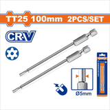 Bộ 2 Mũi vặn vít 1/4 inch-TT25 Wadfow WSV9KT25