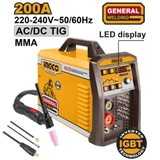 Máy Hàn Điện Từ AC/DC TIG/MMA 200A 68V INGCO ING-ACDCTIG2001