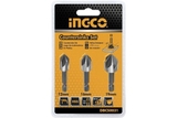 Bộ 3 mũi vát mép lỗ INGCO DBCS0031 12,16,19mm