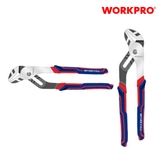 Kìm khớp trượt có rảnh  bằng thép CR V, điều chỉnh được, kích thước 10 inches (250mm) Workpro WP231111