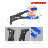 Kìm rút đinh rivê nhôm 10 inch 250mm có 4 mũi Workpro - WP225006