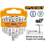 Bộ 9 Chìa Vặn Góc L 7-19mm INGCO LASWT0901