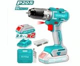 Máy Khoan Búa Không Chổi Than Pin Lithium-Ion 20V (2 Pin 2.0Ah 1 Sạc) Total TIDLI20508