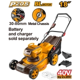 Máy Cắt Cỏ Dùng Pin 2x20V-460mm (không Kèm Pin Và Sạc) INGCO LMLI20185