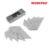 Lưỡi dao rọc giấy bằng thép SK5, loại tiêu chuẩn (1set = 10 cái) Workpro - WP213001