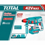 Máy khoan bê tông 24mm không chổi than dùng pin 42V Total TRHLI422482