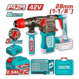 Máy Khoan Bê Tông Không Chổi Than Dùng Pin 42V Total TRHLI422882