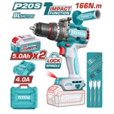 [GIÁ ĐANG SALE] Máy Khoan Búa Pin Không Chổi Than 20V Total TIDLI201668