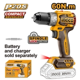 Máy Khoan Pin INGCO CDLI206021 20V 60Nm Chưa Kèm Pin