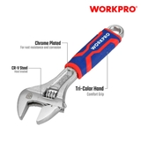 Mỏ lết (Cờ lê điều chỉnh được) thép CR-V cán nhựa 12 inch 300mm Workpro - WP272013