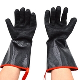 Găng Tay Chịu Nhiệt Độ Cao 500oc Neoprene Chống Cháy, Cách Nhiệt Chống Axit, Chống Kiềm Và Dầu 14 Inches