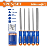 Bộ 5 Giũa Thép 200mm(8 inch) WADFOW WSF2405