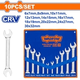 Bộ 10 Cờ Lê 2 Vòng Miệng Đầu Mở WADFOW WDS2M10