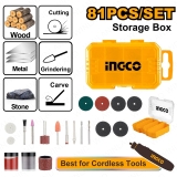 Bộ 81 Món Phụ Kiện Mài Mini INGCO AKMG8081