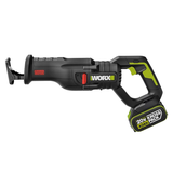 Máy Cưa Kiếm Dùng Pin 20V Worx WU501.14.2B (1 Pin 4.0Ah, 1 Sạc 2A)