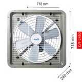 Quạt Thông Gió Công Nghiệp Dasin KVF-2460