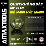 Quạt Không Dây Amaxtools AQ176-SM 12W, Dùng Pin 21V Hoặc Điện 220V