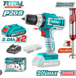 Bộ combo 2 máy dùng pin Total TOSLI22112