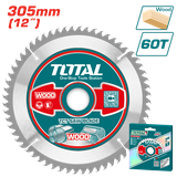 Lưỡi Cưa Gỗ Hợp Kim TCT 305mm 60 Răng Total TAC231923