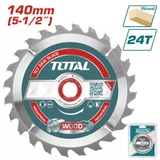 Lưỡi Cưa Gỗ Hợp Kim TCT 140mm 24 Răng Total TAC232241