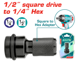 Đầu chuyển đổi vuông 1/2 inch sang lục giác 1/4 Total TAC60501