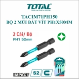Bộ 2 Mũi Bắt Vít PH1x50mm Total TACIM71PH150