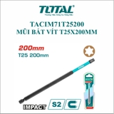 Mũi Bắt Vít T25x200mm Total TACIM71T25200