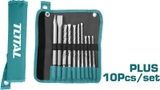 Bộ 10 mũi khoan gài và mũi đục Total - TACSD19101