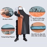 Tạp Dề Chống Thấm Nước, Chống Hóa Chất, Chống Dầu Và Axit, Chất Liệu PVC 110x80cm Hàng Nhập