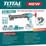 Máy bắn keo 300ml dùng pin 20V TOTAL TCGLI20021