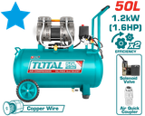 Máy nén khí không dầu 1.6HP Total TCS1120508