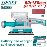 Máy Chà Nhám Hình Chữ Nhật Không Chổi Than Dùng Pin 20V (Chưa Pin & Sạc) Total TFSLI2031