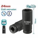 Đầu Tuýp Tác động Sâu 1/2 Inch 24mm Total THDIS12241L